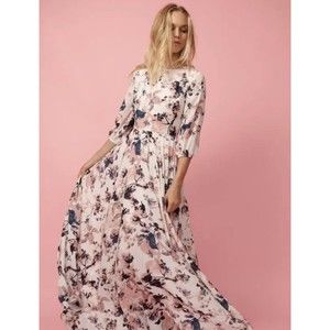 F. Yumi Kim Women Dress Size S Floral 3/4 Sleeve Round Neck. NWT $238